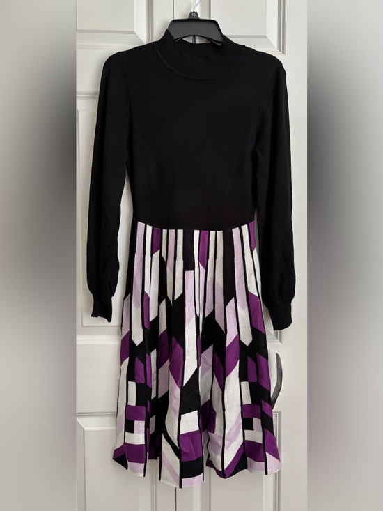Nina Leonard Dresses & Skirts - Nina Leonard Black Ribbed Knit Top